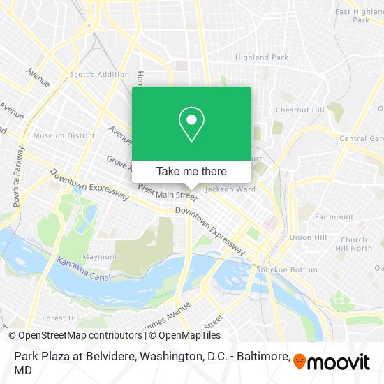 Mapa de Park Plaza at Belvidere