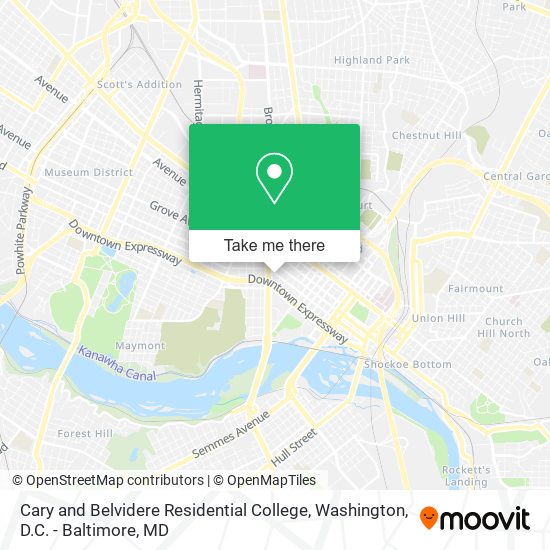 Mapa de Cary and Belvidere Residential College