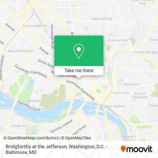 Bridgforth's at the Jefferson map