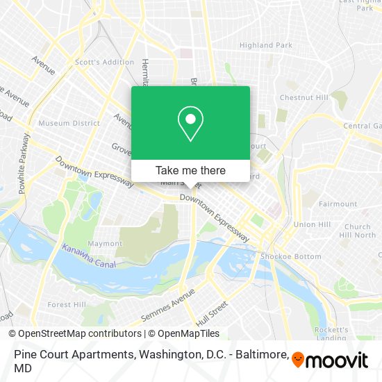 Pine Court Apartments map