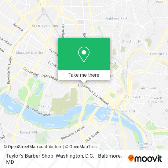 Taylor's Barber Shop map