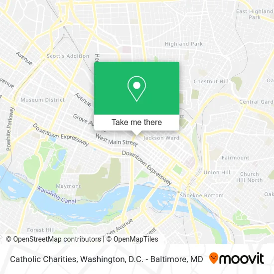 Catholic Charities map