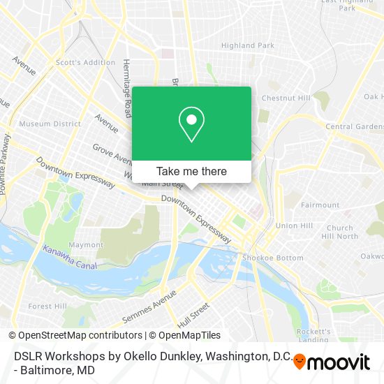DSLR Workshops by Okello Dunkley map