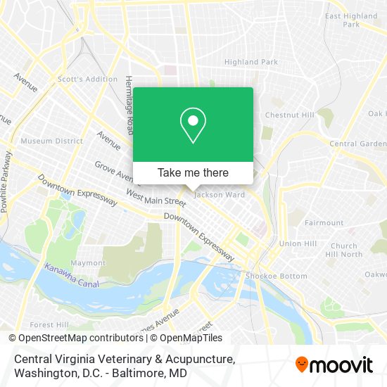 Mapa de Central Virginia Veterinary & Acupuncture