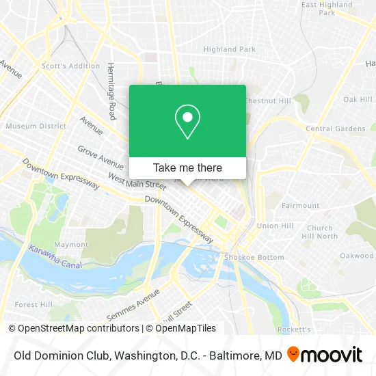 Old Dominion Club map