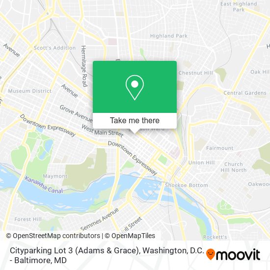 Mapa de Cityparking Lot 3 (Adams & Grace)