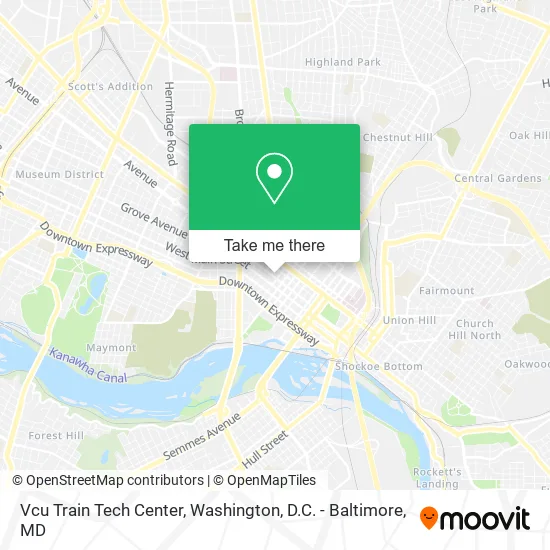 Vcu Train Tech Center map