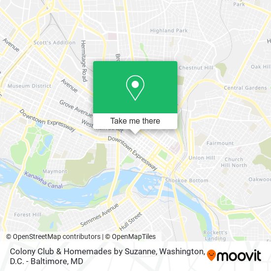 Colony Club & Homemades by Suzanne map