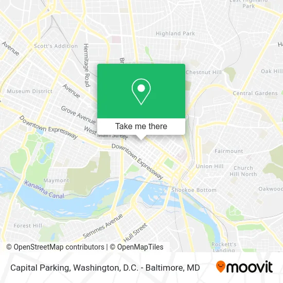 Capital Parking map