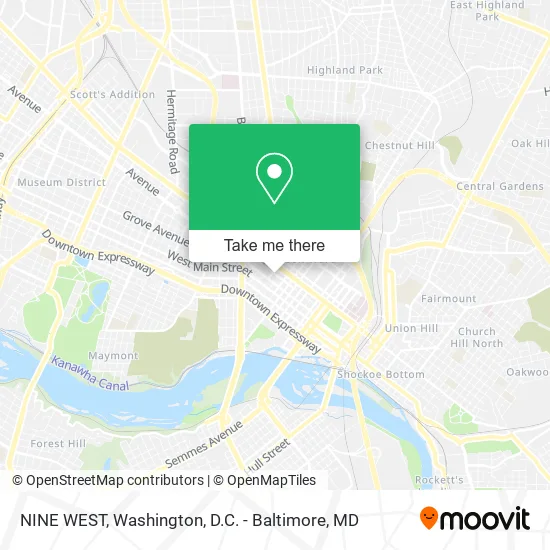 NINE WEST map