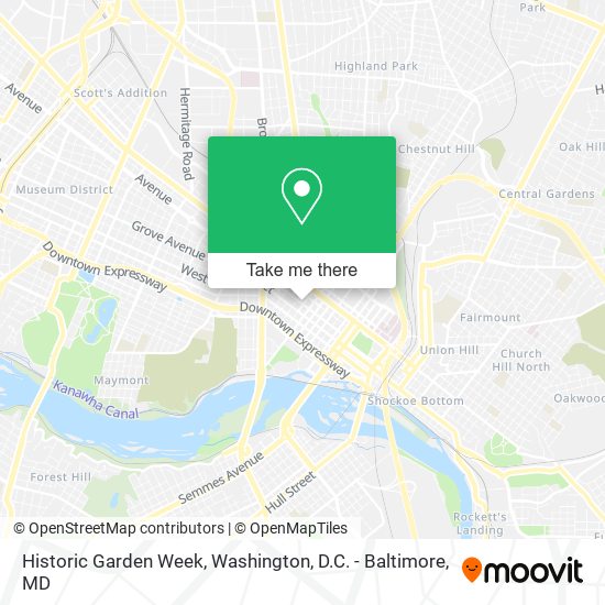 Historic Garden Week map