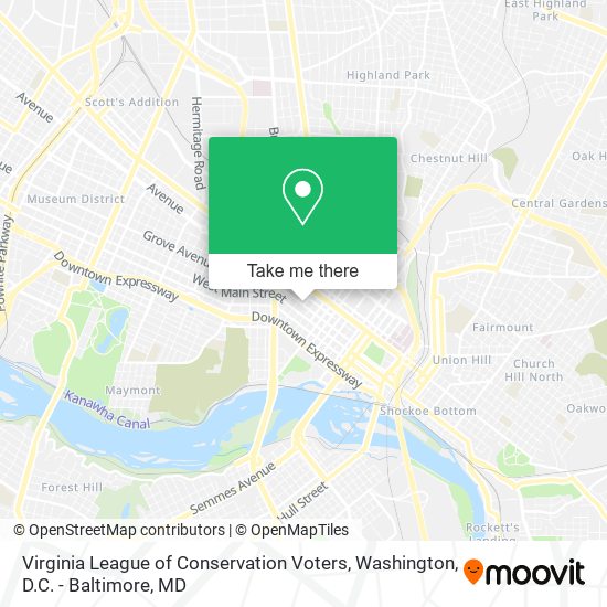 Mapa de Virginia League of Conservation Voters