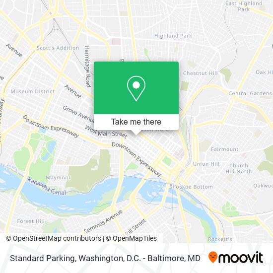 Mapa de Standard Parking