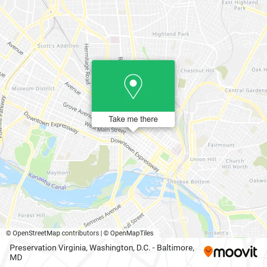 Preservation Virginia map