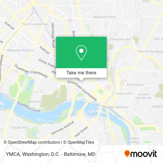 YMCA map
