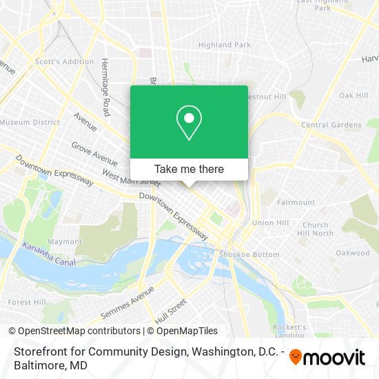Storefront for Community Design map