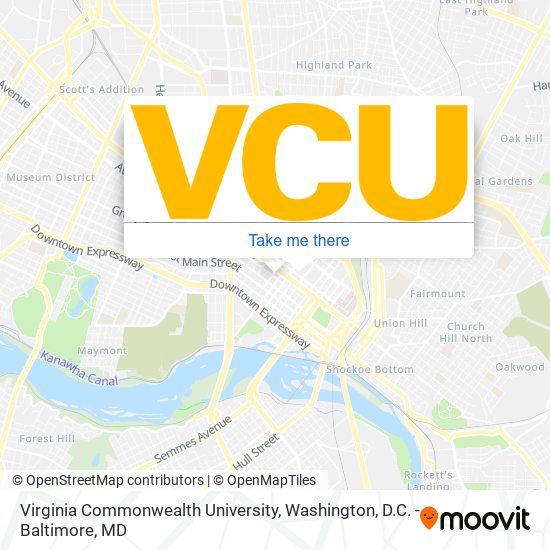 Mapa de Virginia Commonwealth University