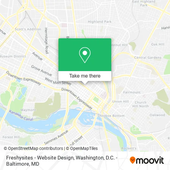 Freshysites - Website Design map