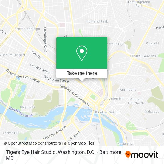 Mapa de Tigers Eye Hair Studio