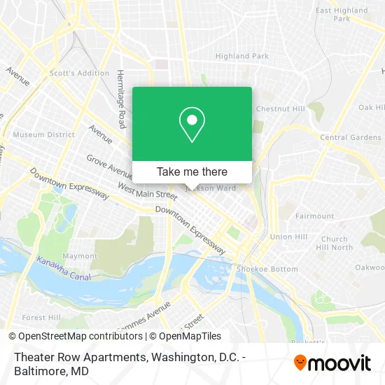 Theater Row Apartments map