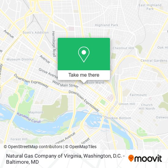 Natural Gas Company of Virginia map