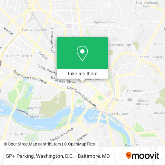 SP+ Parking map