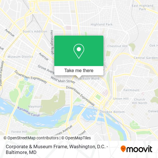 Corporate & Museum Frame map
