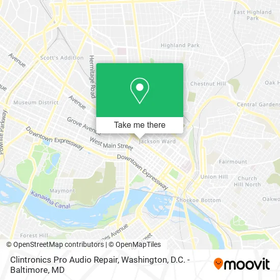 Clintronics Pro Audio Repair map