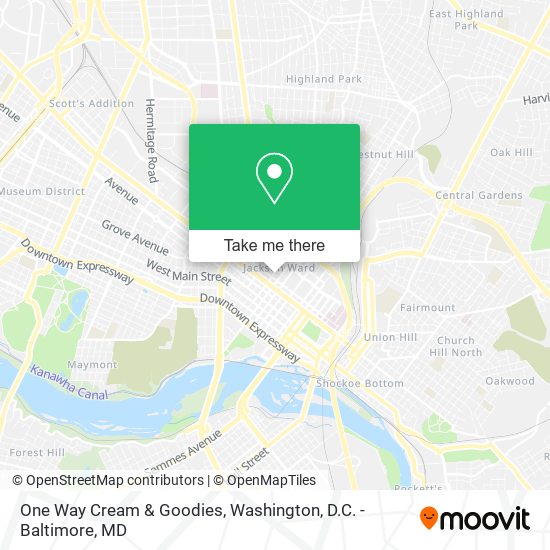 One Way Cream & Goodies map