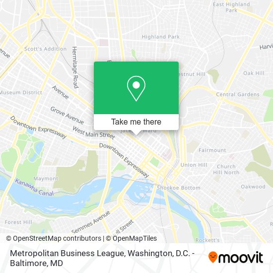 Metropolitan Business League map
