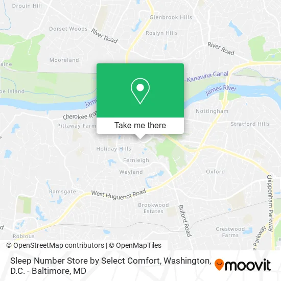 Sleep Number Store by Select Comfort map