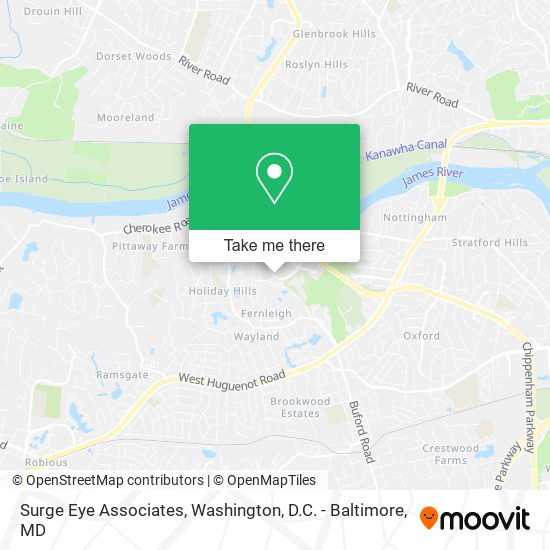 Surge Eye Associates map