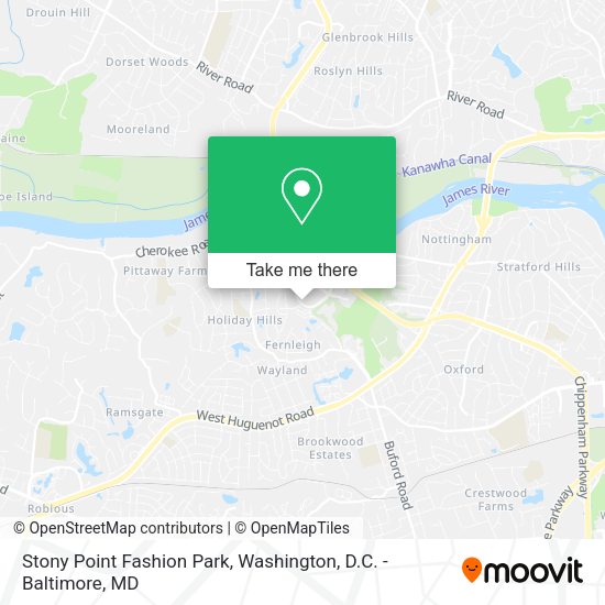 Stony Point Fashion Park map