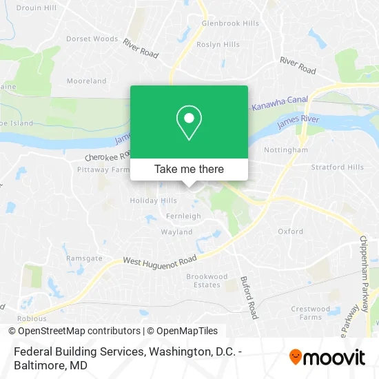 Federal Building Services map