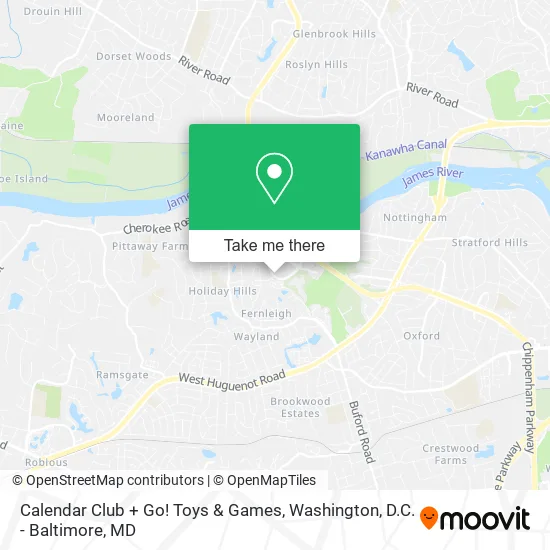 Mapa de Calendar Club + Go! Toys & Games