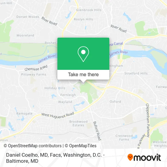 Daniel Coelho, MD, Facs map