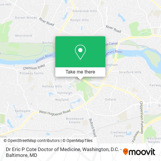 Dr Eric P Cote Doctor of Medicine map