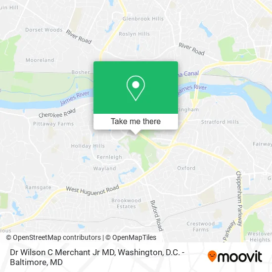 Dr Wilson C Merchant Jr MD map