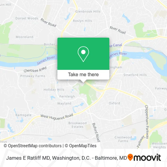 James E Ratliff MD map