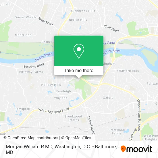 Morgan William R MD map