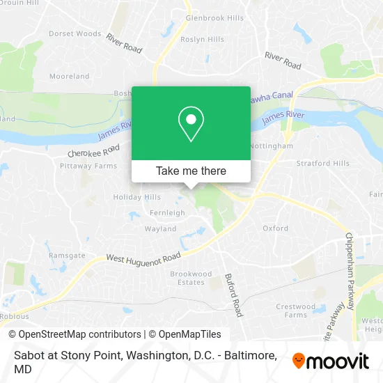 Sabot at Stony Point map