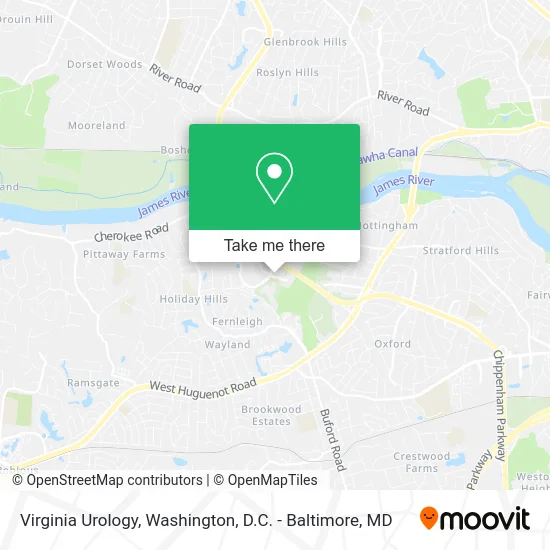 Virginia Urology map