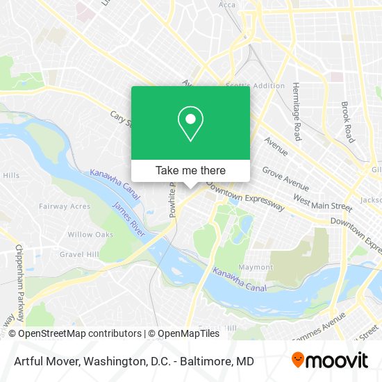 Artful Mover map