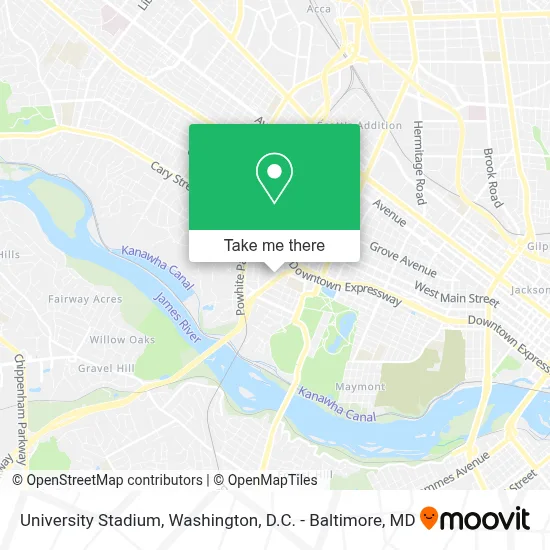 University Stadium map