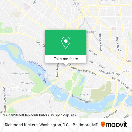 Richmond Kickers map