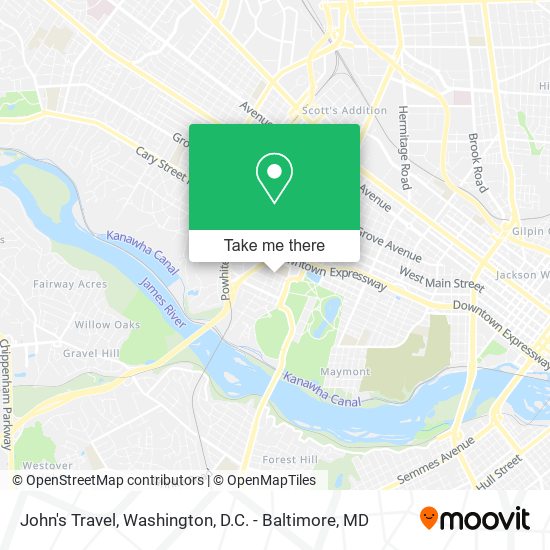 John's Travel map