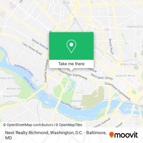 Nest Realty Richmond map