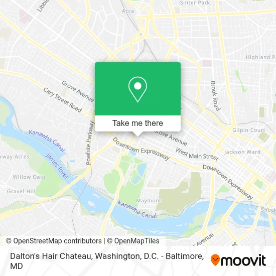 Dalton's Hair Chateau map