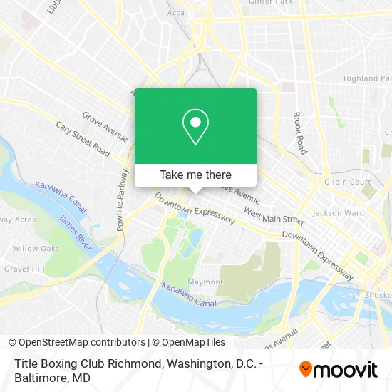 Title Boxing Club Richmond map