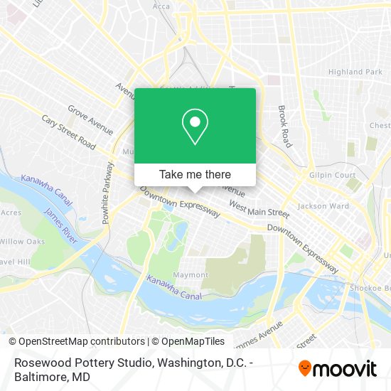 Mapa de Rosewood Pottery Studio